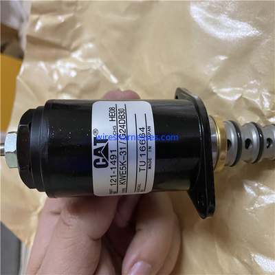 KWE5K-31 / G24DB30 صمام الملف اللولبي الهيدروليكي لحفارة CAT 121-1491
